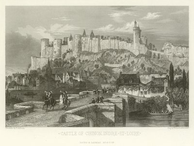 Castello di Chinon, Indre-et-Loire da Alphonse Marie de Neuville