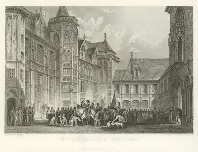 Hotel-de-Ville Bourges da Alphonse Marie de Neuville