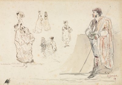 Schizzi di figure, 1869 da Alphonse Marie de Neuville