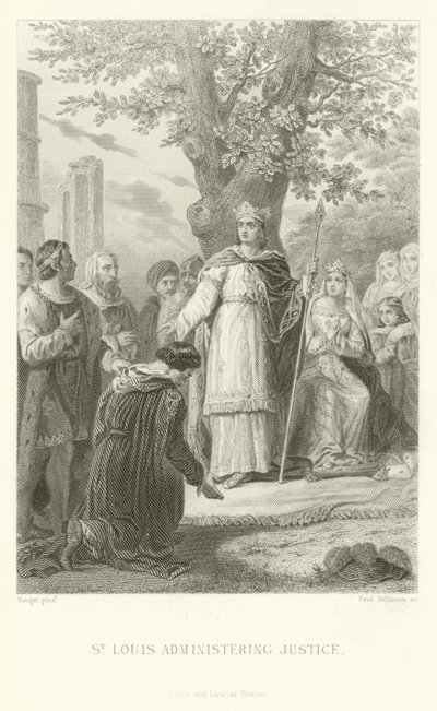 San Luigi che amministra la giustizia da Alphonse Marie de Neuville