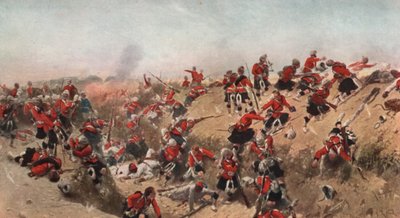 Assalto di Tel el Kebir da parte del Black Watch, Egitto, 1882 da Alphonse Marie de Neuville