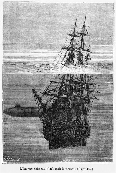 Il Nautilus, illustrazione da 