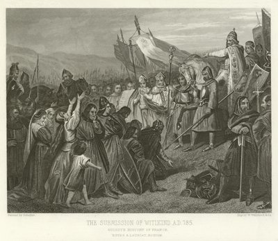 La sottomissione di Witikind, AD 785 da Alphonse Marie de Neuville