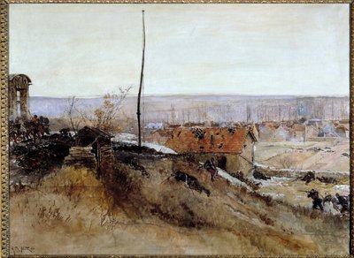 Guerra del 1870-1871: Attacco del forno a calce alla Platriere de Champigny il 2 dicembre da Alphonse Marie de Neuville