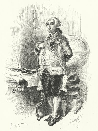 Re Luigi XVI di Francia da Alphonse Marie de after Neuville