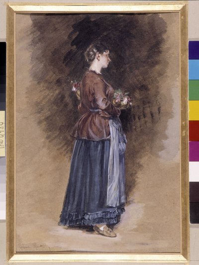 Cascina con il cesto di fiori da Alphonse Moutte