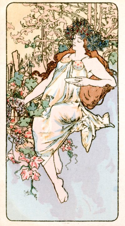 Autunno, 1897 da Alphonse Mucha