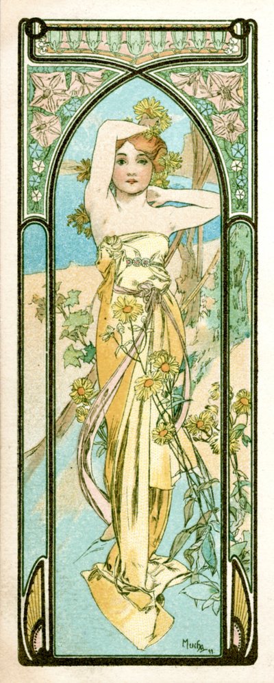 Risveglio del mattino da Alphonse Mucha