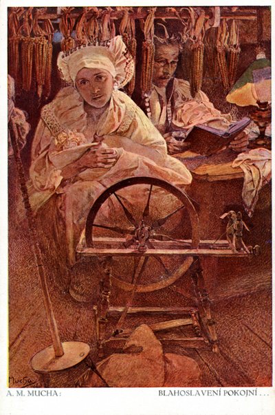 Beati i miti perché erediteranno la terra da Alphonse Mucha
