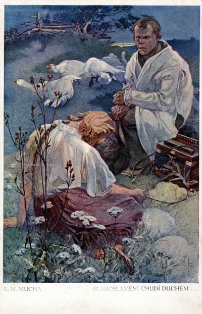 Beati i poveri in spirito perché di essi è il regno dei cieli, 1906 da Alphonse Mucha
