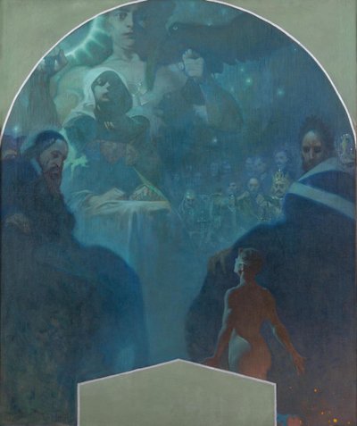 Con la propria forza III, 1911 da Alphonse Mucha