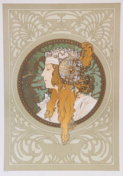 Teste bizantine: Bionda, 1897 da Alphonse Mucha