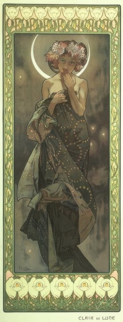 Chiaro di luna da Alphonse Mucha