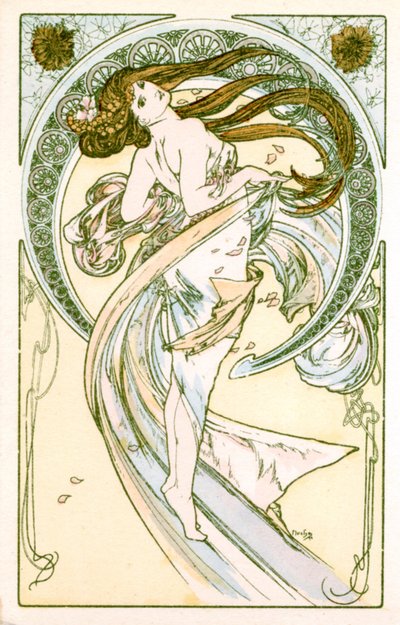 Danza, 1900 da Alphonse Mucha