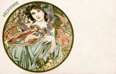 Dicembre, 1900 da Alphonse Mucha
