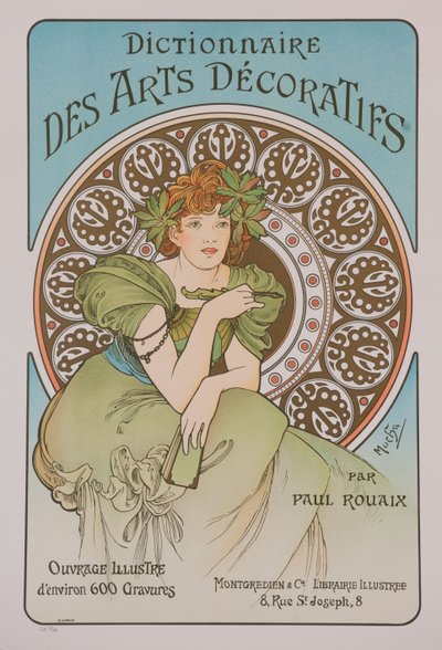 Dictionnaire des Arts Décoratifs, 1902 da Alphonse Mucha