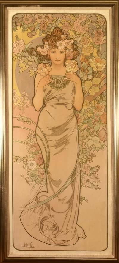 La rosa da Alphonse Mucha