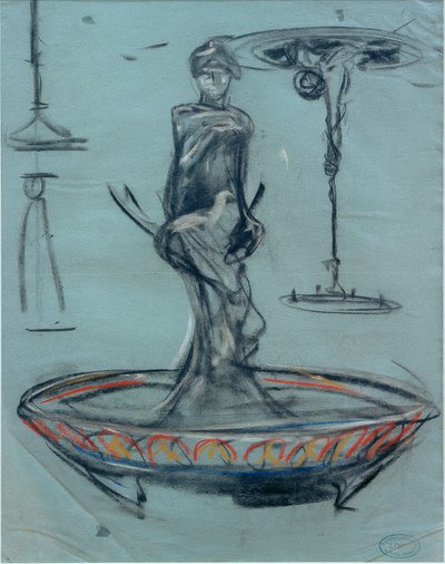 Progetto per una fontana e schizzi da Alphonse Mucha