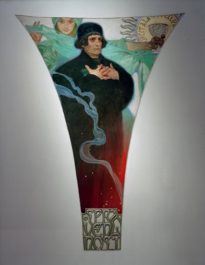 Giustizia – Magister Jan Hus da Alphonse Mucha