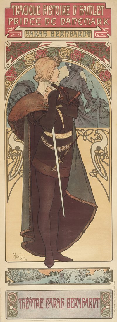Amleto, 1899 da Alphonse Mucha