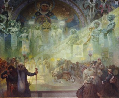 Monte Athos da Alphonse Mucha