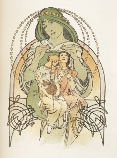 Illustrazione da Ilsee, Principessa di Tripoli, 1897 da Alphonse Mucha