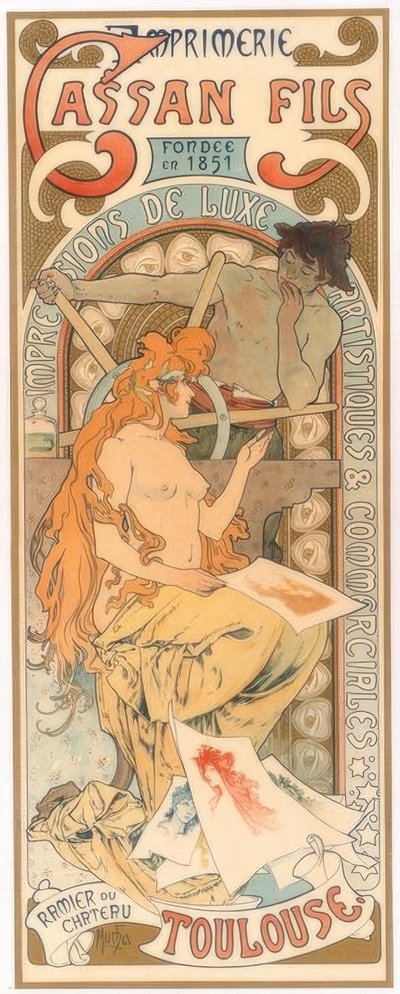 Tipografia Cassan Fils da Alphonse Mucha