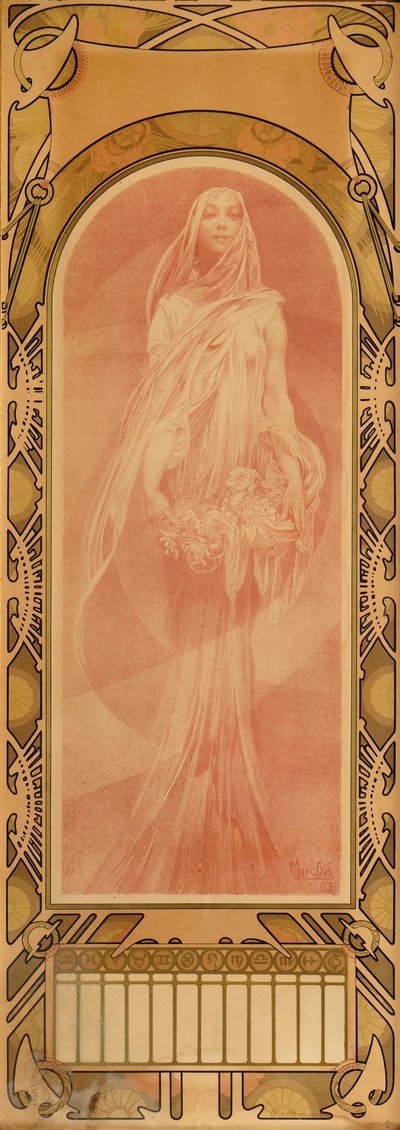 Invocazione, 1897 da Alphonse Mucha