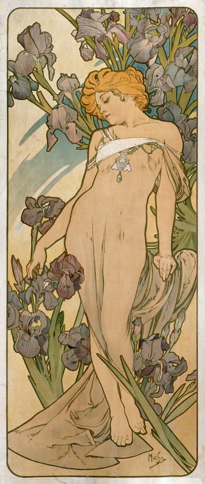 Iris, 1898 da Alphonse Mucha