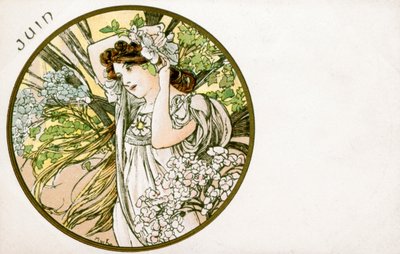 Giugno da Alphonse Mucha