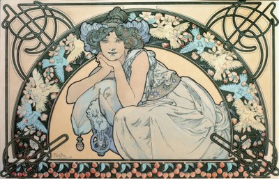Fioritura di ciliegi da Alphonse Mucha