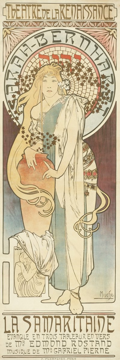 La Samaritana, 1897 da Alphonse Mucha