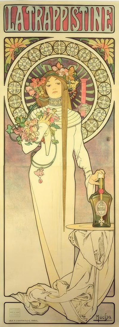 La Trappistine da Alphonse Mucha