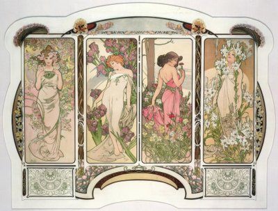 I fiori da Alphonse Mucha