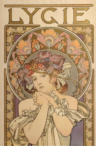 Lygie – Riproduzione delle opere decorative di Mucha da Alphonse Mucha