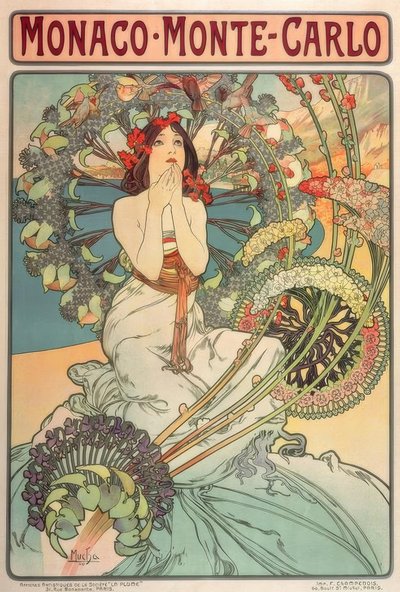 Monaco – Monte Carlo da Alphonse Mucha