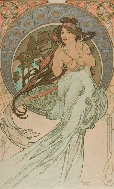 Musica dalle Arti da Alphonse Mucha