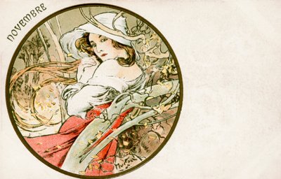 Novembre, 1900 da Alphonse Mucha