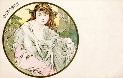 Ottobre, 1900 da Alphonse Mucha