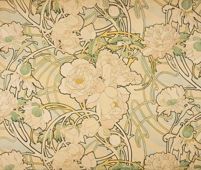 Peonie da Alphonse Mucha
