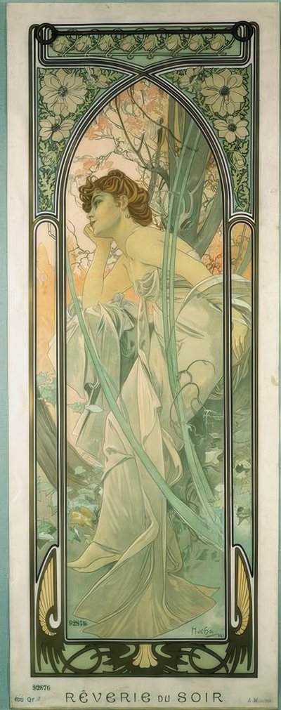 Rêverie du Soir da Alphonse Mucha