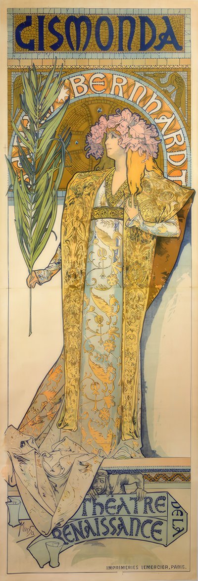 Sarah Bernhardt da Alphonse Mucha