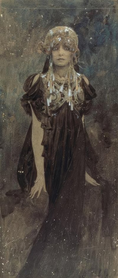 Sarah Bernhardt nel ruolo di Medea da Alphonse Mucha