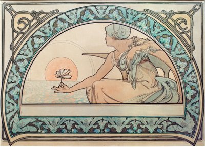 Ninfea da Alphonse Mucha