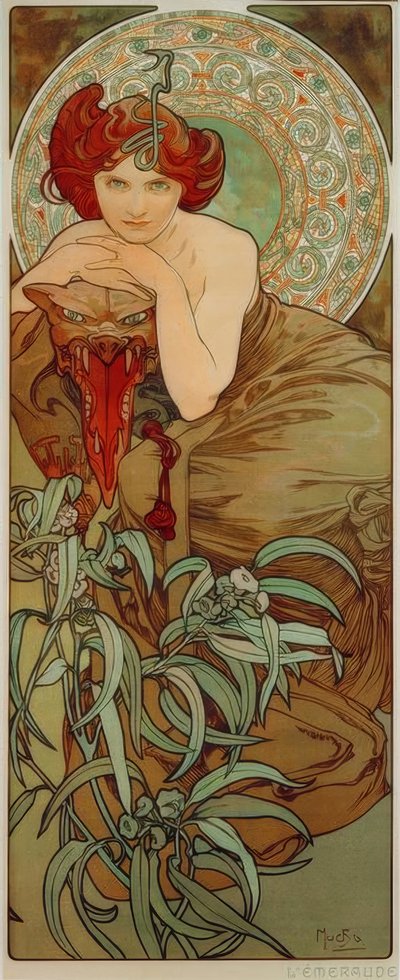 Smeraldo da Alphonse Mucha