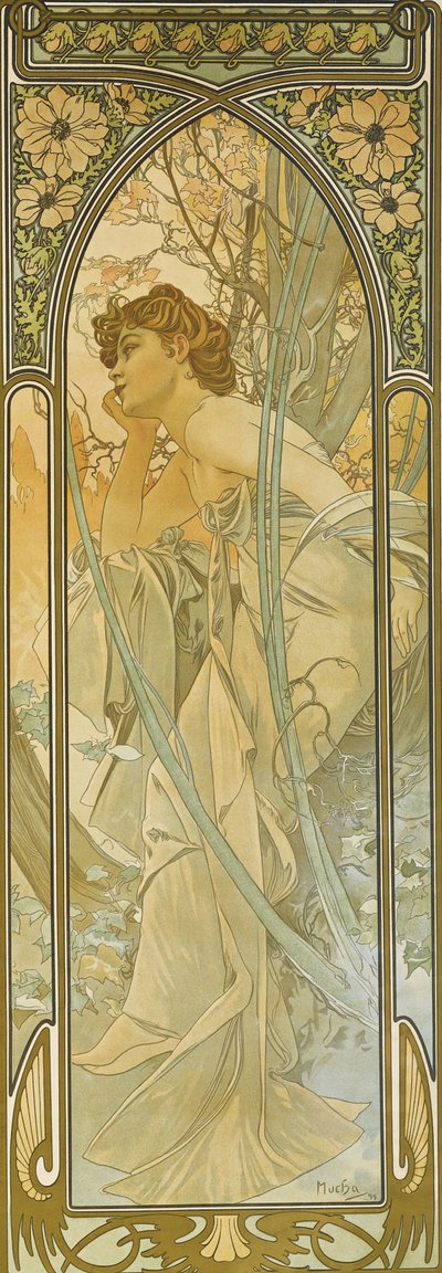 I tempi del giorno: Sogno serale da Alphonse Mucha