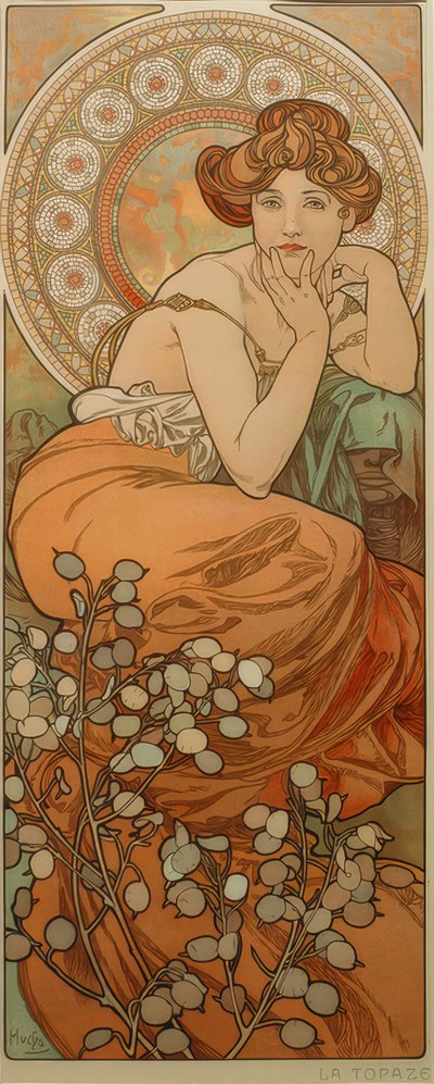 Topazio da Alphonse Mucha