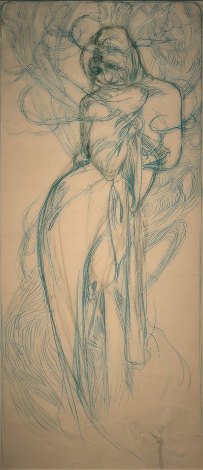 Inverno da Alphonse Mucha