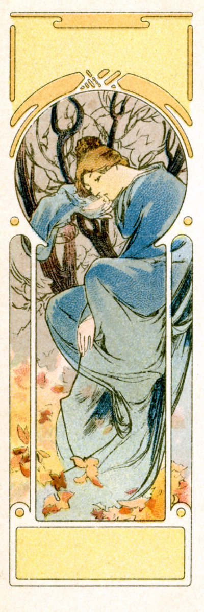 Inverno da Alphonse Mucha