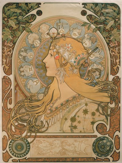Zodiaco da Alphonse Mucha